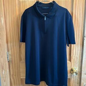 Men's Classic-Fit Stretch Split Colorblocked 1/4-Zip Polo Shirt